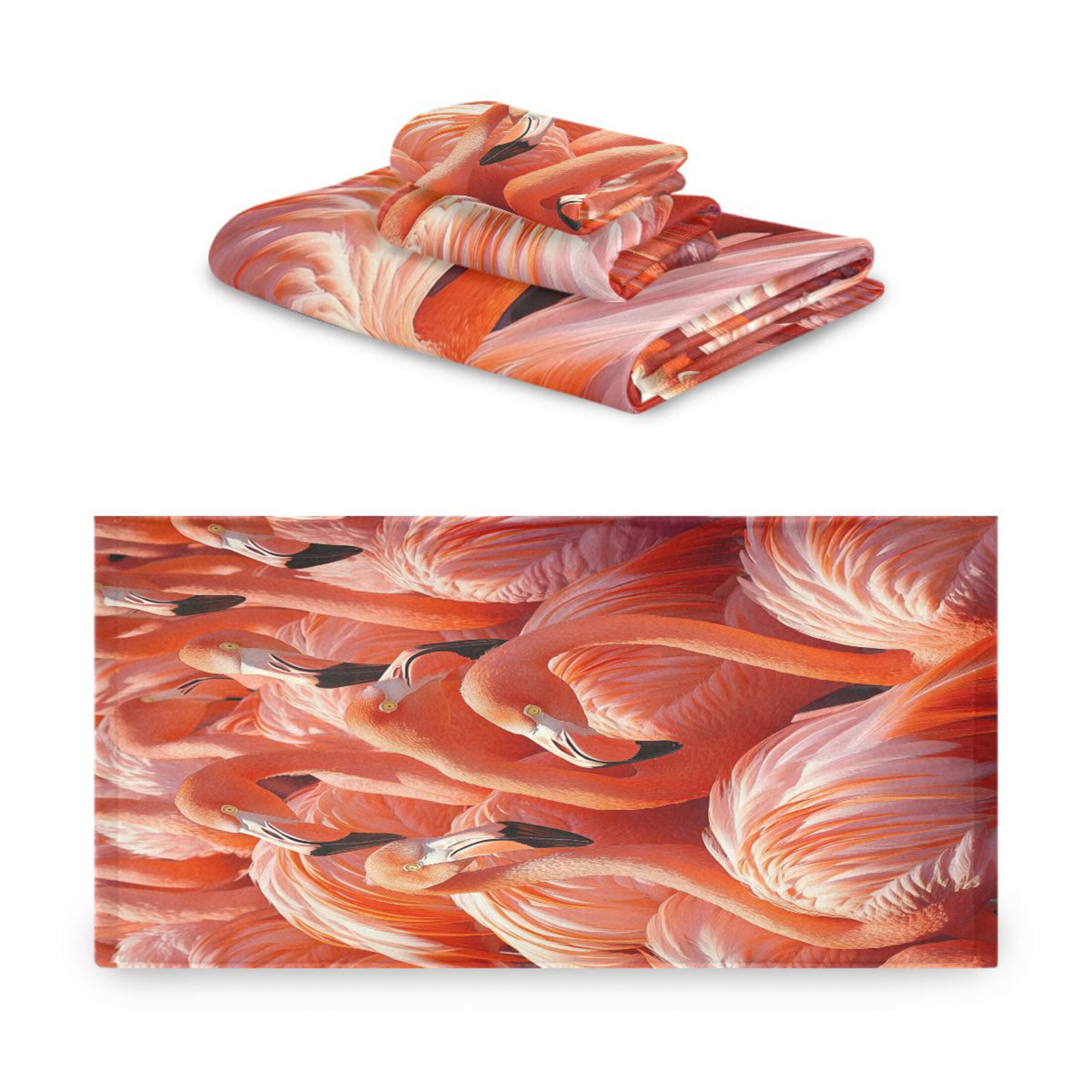 BZSMCE 3piece Bath Towel Sets Hand Bath Towels Fashion Pink Elegance Printed Towel Sets