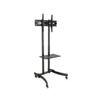 Tripp Lite Mobile Tv Floor Stand Cart Height-adjustable Lcd 37-70" Displays - Cart - For Flat Panel / Notebk / Av Equipment - Aluminum, Steel - Black, Silver - Screen Size: 37"-70"