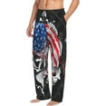 thumbnail image 2 of Sigee Largemouth Bass Fish in USA Print Men's Pajama Pants - Soft Lounge Sleep Bottoms with Elastic Waistband and Pockets-XX-Large, 2 of 9