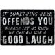 thumbnail image 1 of Placa Metal Vintage Good Laugh Pintura Hierro Rectangular Arte La Pared Decor40x30cm, 1 of 9
