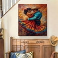thumbnail image 6 of FLASHLUMI 28x42 Inch Impressionist Latin Dancers Oil Painting Canvas Wall Art, Vibrant Romantic Couple Dance Decor for Living Room Bedroom, No Frame, 6 of 10
