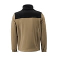 thumbnail image 2 of Men's Full Zip-Up Two Tone Solid Warm Polar Fleece Soft Collared Sweater Jacket (M, LF35 #2), 2 of 3