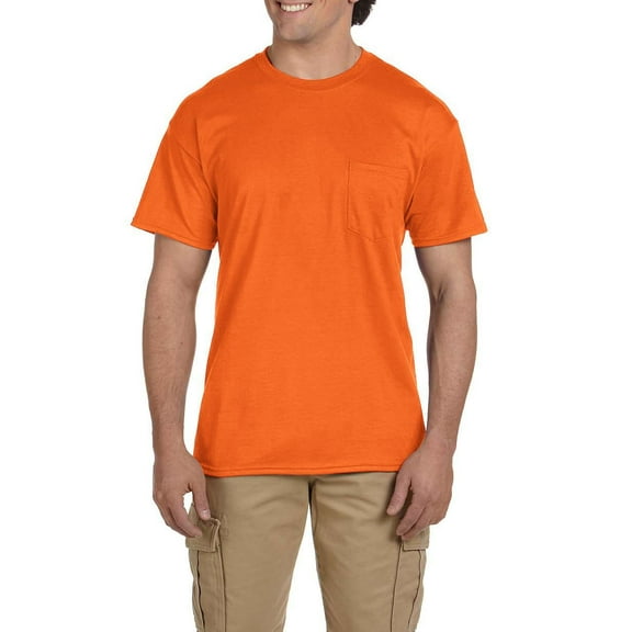 JustBlanks DryBlend Pocket T Shirt Classic Width Rib Collar Taped Neck