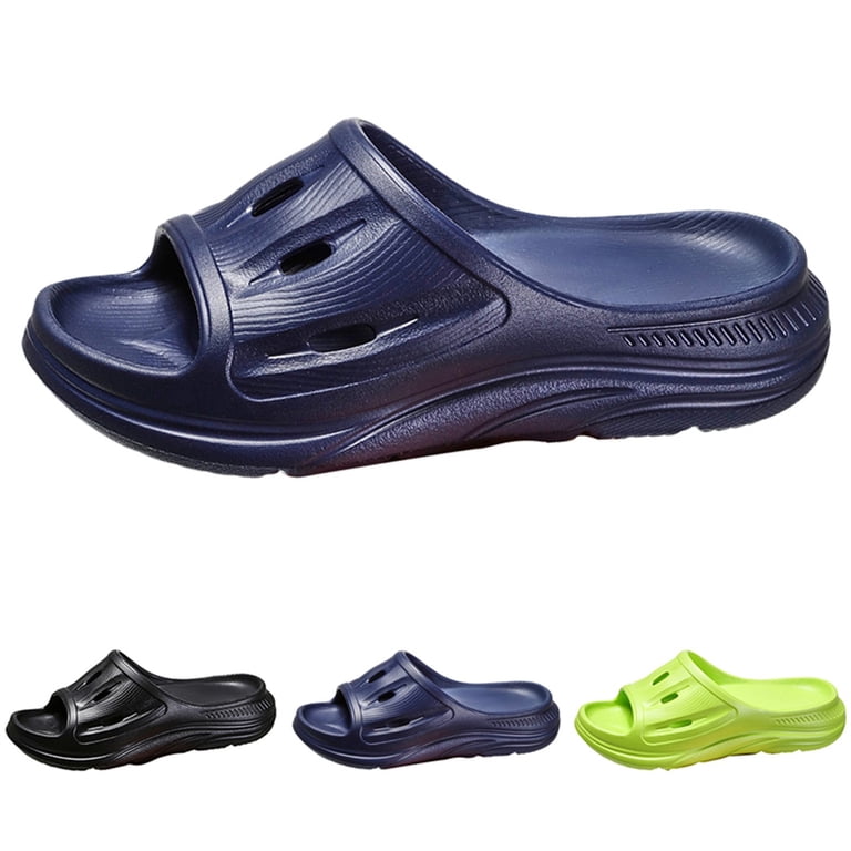 Men\'s Green Athletic Thick Cushion Recovery Sport Slides Orthotic Sandal Shoes CPNG Women Men main image 4