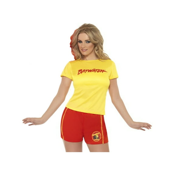 Women's Sexy Baywatch Lifeguard Classic Beach Babe Costume Large 14-16