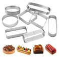 thumbnail image 2 of 8Pcs Cake Ring, Stainless Steel Tart Ring, Multi Shaped Baking Rings, 2 of 6