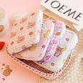 thumbnail image 5 of Portable Travel Zipper Cat Card Holder Tampon Pouch Sanitary Napkin Storage Bag Korean Coin Purse Cartoon Makeup Bag Sundries Storage A, 5 of 8