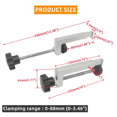 thumbnail image 3 of Table Clamp Universal Fence / T-Slot / Table Saw Guide Rail Clamps Aluminum Alloy Fixed Clamp for Woodworking Tools, 3 of 7
