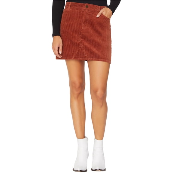 Sanctuary Clothing Womens Ryan Corduroy Skirt, Brown, 26