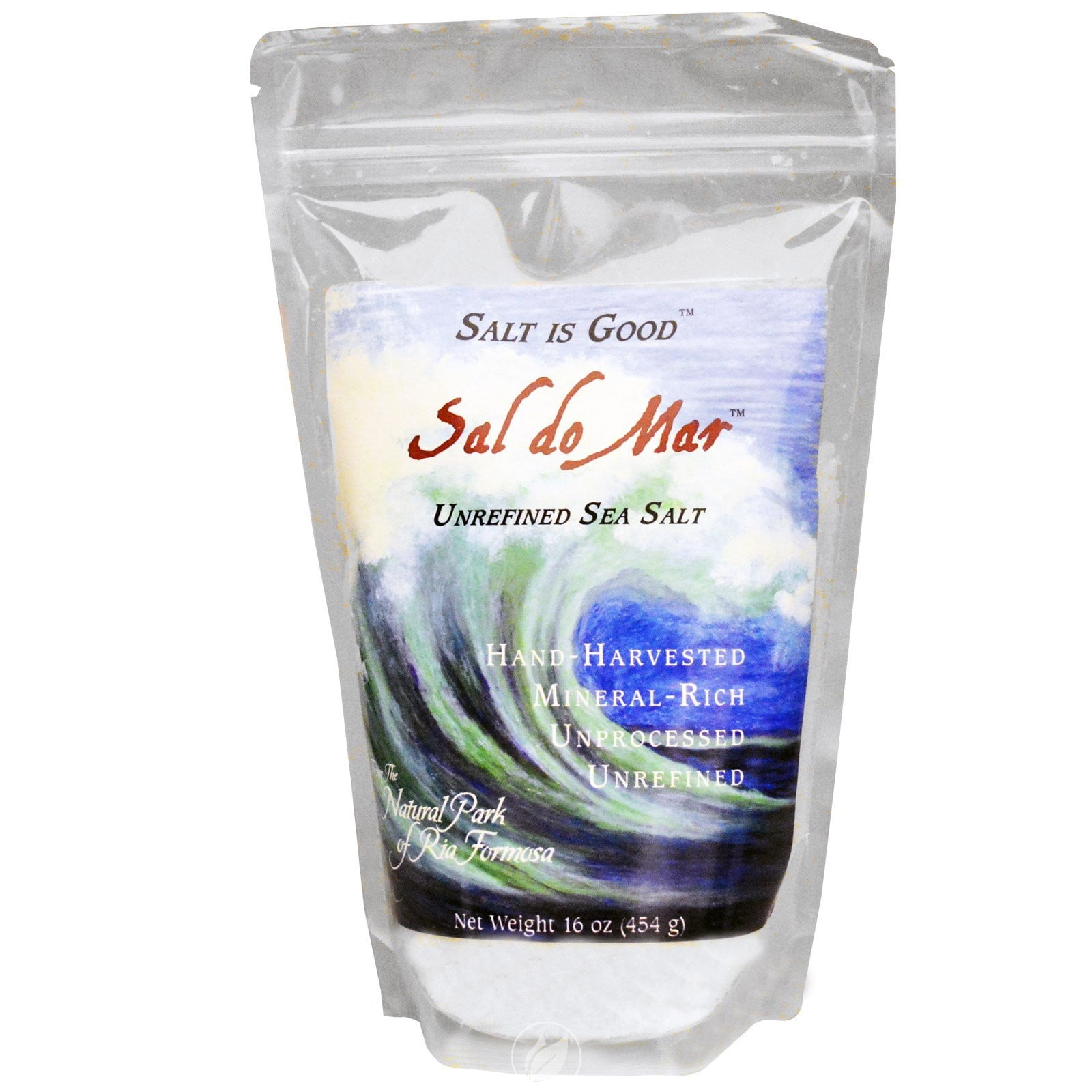 Mate Factor Sal do Mar Natural Unrefined Sea Salt 1 Lb, Pack of 2