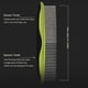 thumbnail image 2 of Pet Grooming Comb Stainless Steel Rounded Teeth Rubber Handle For Dogs Removes Loose Undercoat, 2 of 4