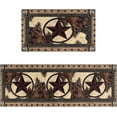 thumbnail image 1 of Rustic Kitchen Rugs and Mats Sets of 2,Western Texas Star Kitchen Decoration Non-Slip Absorbent Kitchen Mat for Sink Waterproof Floor Mat for Laundry Room,17x30+17x48inch, 1 of 6
