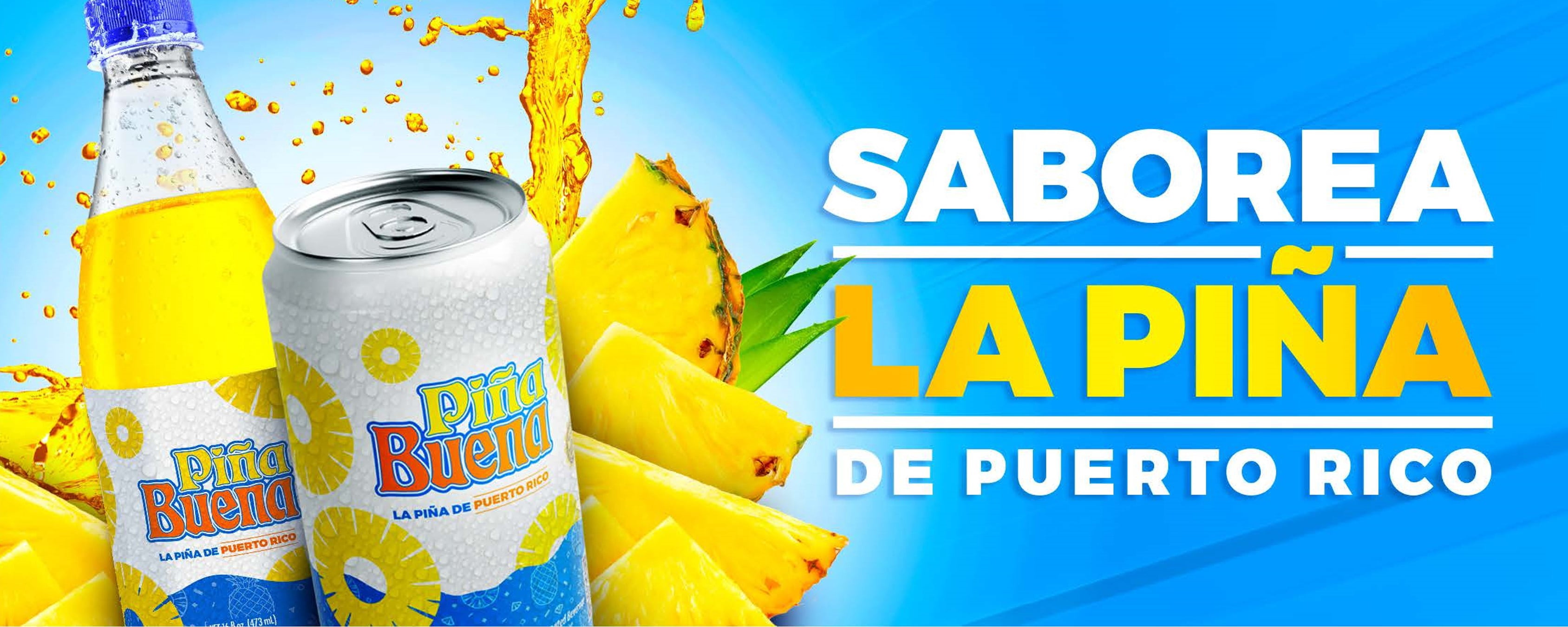 Pina Buena, Pineapple Soda Pop 8  fl oz Aluminum Can, Allergens Free