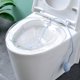 thumbnail image 1 of Bidé de baño de asiento plegable para cuidados posparto y alivio de hemorroides • Diseño plegable portátil • Incluye tubo de enjuague • 15,94x7,87x3,94 in, 1 of 7