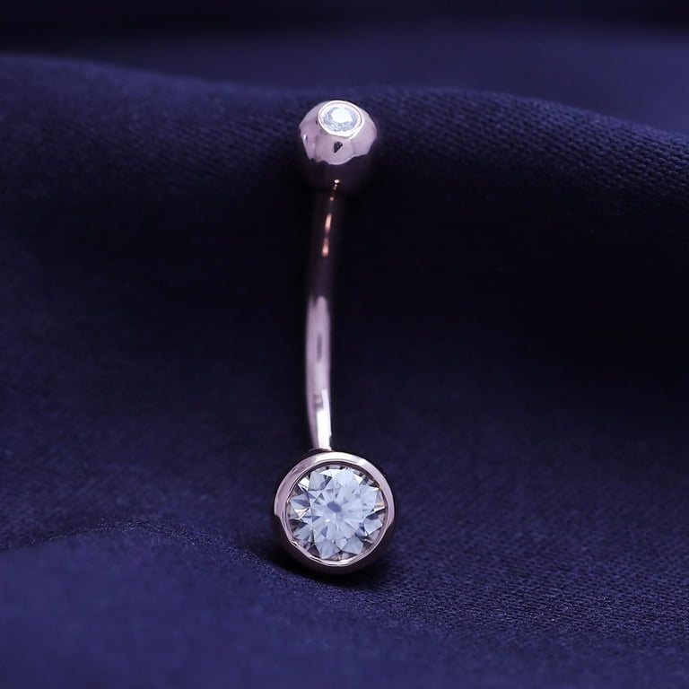 Diamond belly button rings deals