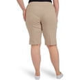 thumbnail image 2 of Hearts Of Palm Womens Plus-Size Solid Color Tech Stretch Skimmer With Elastic Waistband, 2 of 4
