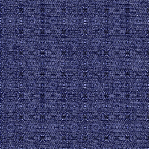 Ahgly Company Indoor Square Patterned Royal Blue Area Rugs, 5' Square