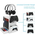 thumbnail image 4 of Multifunctional Game Disk Storage Tower Holder for PS5,Game Disk Rack and Controller/Headset Stand Holder Compatible with Xbox Series X/Switch/PS4-White, 4 of 7