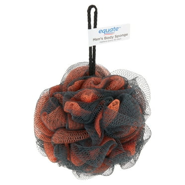 Equate Men's Loofah Bath Sponge Body Scrubber for Bath or Shower