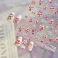thumbnail image 2 of Calcomanías para uñas PSBRBAD con fresas y stickers de moño 5D, 2 of 7