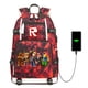 thumbnail image 2 of Mochila escolar de gran capacidad para hombre y mujer, morral de viaje para ordenador portátil, resistente al agua, con carga USB, a la moda, 2 of 4