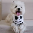 thumbnail image 3 of KMWGRE Halloween Pet Bandana Jack Skellington Triangle Scarf Soft Fabric Accessory for Dogs and Cats Light Gray1 67X17.5cm, 3 of 8