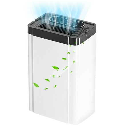 Rocyis 19 Pint (DOE) for 4500 sq. ft. Dehumidifier for Home, Humidity with Auto Shut off, Auto Drain or Manual Drainage, 0.8 gal Water Tank Capacity for Basements, Bedroom, Bathroom