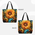 thumbnail image 2 of Easygdp Deep Yellow Colorful Sunflower Bolsa Tote para Mujer, Bolso de Hombro para Trabajo, Playa, Viajes, Compras y Supermercado, 2 of 7