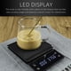 thumbnail image 3 of Báscula digital electrónica para café con pantalla LED retroiluminada, peso de alta precisión Batería, 3 of 9