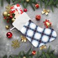 thumbnail image 6 of Ryvnso Christmas Stockings Checkered Plaid Pattern 17.7" Large Stocking Decoration 1 Pack, 6 of 7