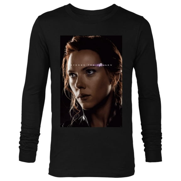 Marvel Avengers: Endgame Black Widow Poster - Long Sleeve T-Shirt for Men - Customized-Black
