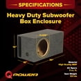 thumbnail image 3 of QPower HD112VL Single 12" SPL XL Side Ported Subwoofer Enclosure, Speaker Not Included, 3 of 10