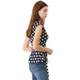thumbnail image 4 of Top Sin Mangas Allegra K con Cuello en V para Mujer Azul M, 4 of 6