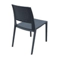 thumbnail image 2 of Compamia Verona Wickerlook Patio Dining Chair in Dark Gray, 2 of 9