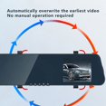 thumbnail image 4 of HLONK 12-Inch HD Mirror Dash Cam  Dual Lens Rearview Camera for Car & Truck  Night Vision Parking Assistance  Loop Recording  Smart Features  Front and Rear View Monitor, 4 of 6