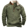 thumbnail image 3 of Sweat à Capuche Sans Capuche pour Hommes Mode Décontractée Confortable Imprimé Manches Longues, 3 of 3