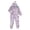 Light Purple, variant on Pumpkin Onesie Kids Halloween Jumpsuits For Girls Cute Plush Pumpkin Costume Loungewear With Hood