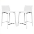 thumbnail image 1 of Safavieh Cindy Tabouret de Comptoir 24 Pouces en Blanc (Ensemble de 2), 1 of 1