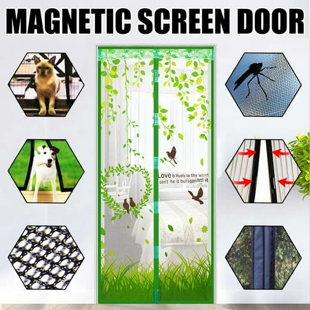 100x210cm Anti Mosquito Insect Fly Bug Curtains Magnetic Mesh Net Automatic Closing Door Screen Kitchen Curtains