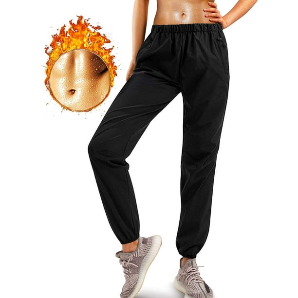 Junlan Sauna Suit for Women Sweat Sauna Pants Weight Loss Jacket Gym