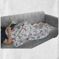 thumbnail image 6 of Baby Shower Soft Flannel Fleece Throw Blanket, Butterflies Hearts and Dots Nursery Themed Composition Colorful Illustration, Cozy Plush for Indoor and Outdoor Use, 50" x 70", Multicolor, by Ambesonne, 6 of 6