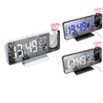 thumbnail image 3 of Reloj Despertador Digital LED Proyector con Espejo Ajustable NikouMX, 3 of 5