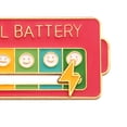 thumbnail image 4 of Broche Esmaltado My Social Battery 7 Moods Lapel Pins () Rosa, 4 of 5