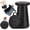 Black & Black-1 Pack Stool Only, variant on Collapsible Stool With 3-in-1 Cushioned Carry Case 400lbs Max Weight Lightweight Portable Retractable Foldable Telescoping Camping For Adults Outdoor Fishing Hiking Travel Bbq