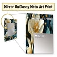 thumbnail image 3 of Designart "Vineyard Grace In Green And Beige I" Floral Wall Mirror, Printed Green Wall Mirror, Traditional Bathroom Wall Mirror, Decorative Floral Mirror - 24x32 Inch, 3 of 5