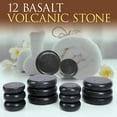 thumbnail image 6 of Portable Massage Stone Warmer Set - Electric Spa Hot Stones Massager and Heater Kit with 6 Large and 6 Small Round Shaped Basalt Massaging Rocks, Digital Controller Heating Bag, 6 of 11