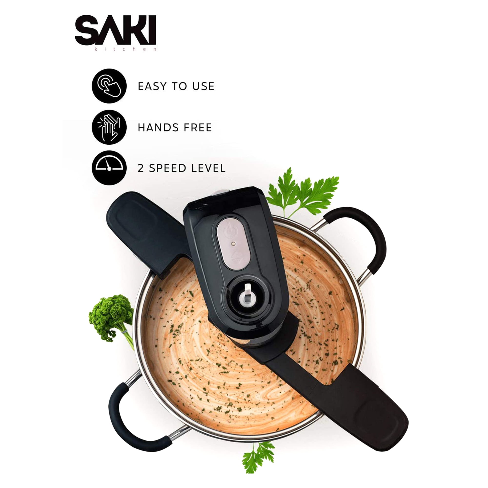  SAKI Automatic Pot Stirrer for Cooking, with 2 speeds