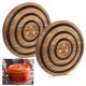 thumbnail image 4 of Advancent Tapete circular de madera para maceta de arena con mango de silicona resistente al calor y base magnética. Cocina y Comedor, 4 of 6
