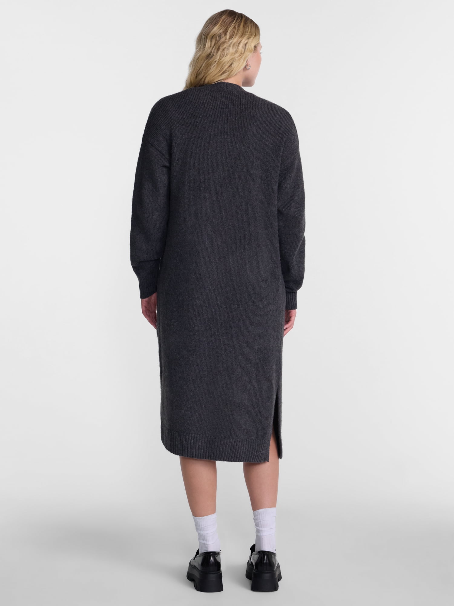 No Boundaries Open Front Duster Cardigan, Midweight, Women's and Women’s Plus XXS-4X