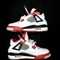 thumbnail image 2 of Ni - ke Size 4 - Ni - ke Air Jordan 4 Retro OG GS Fire Red 2020 Shoes, 2 of 5